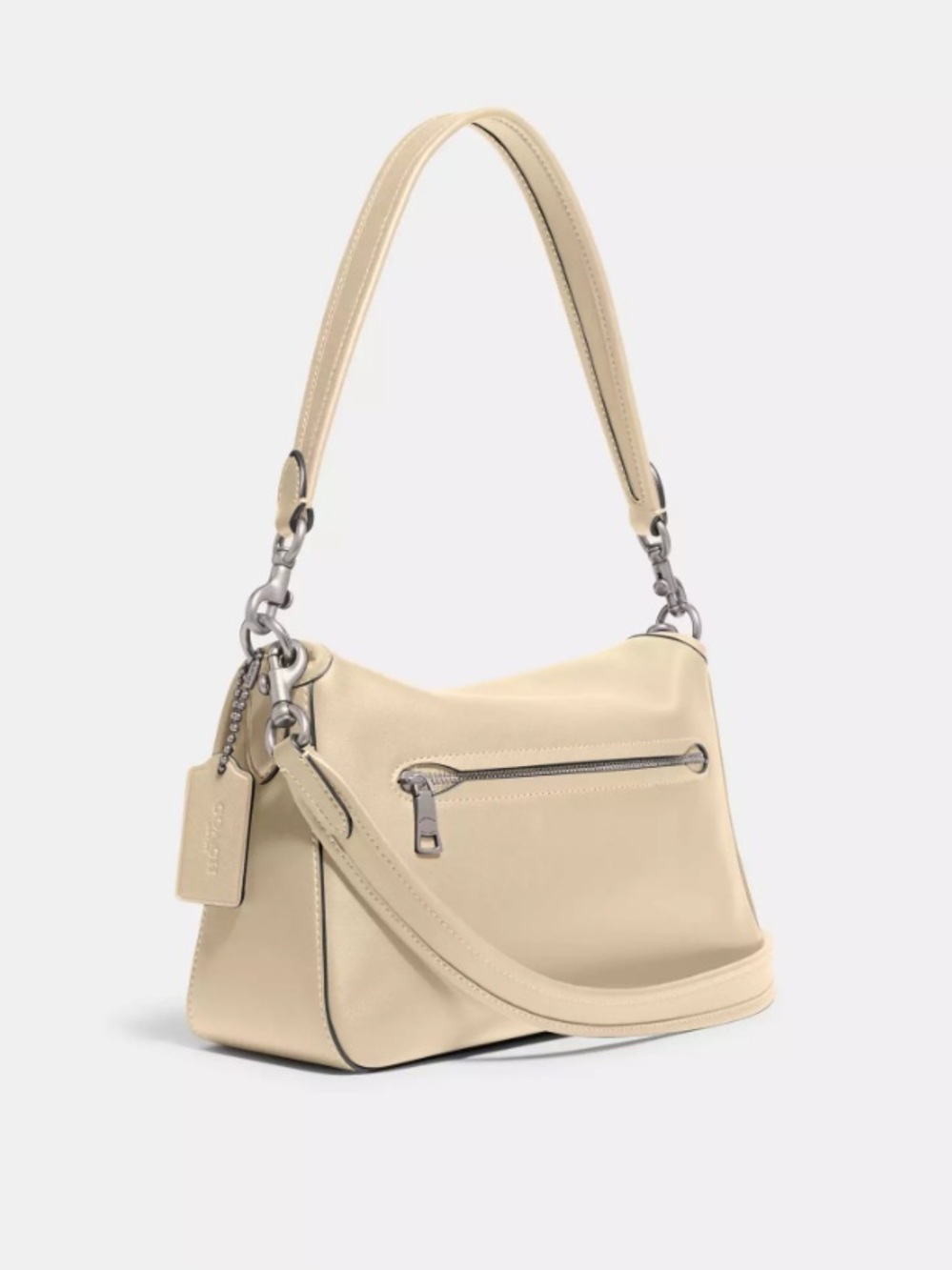 Coach - Soft Tabby Shoulder Bag in Silver/Ivory - Picture 10 of 12